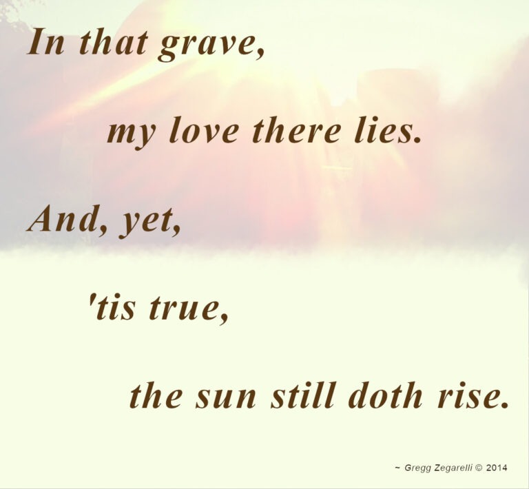 Doth Example The Sun Doth Rise - Gregg Zegarelli